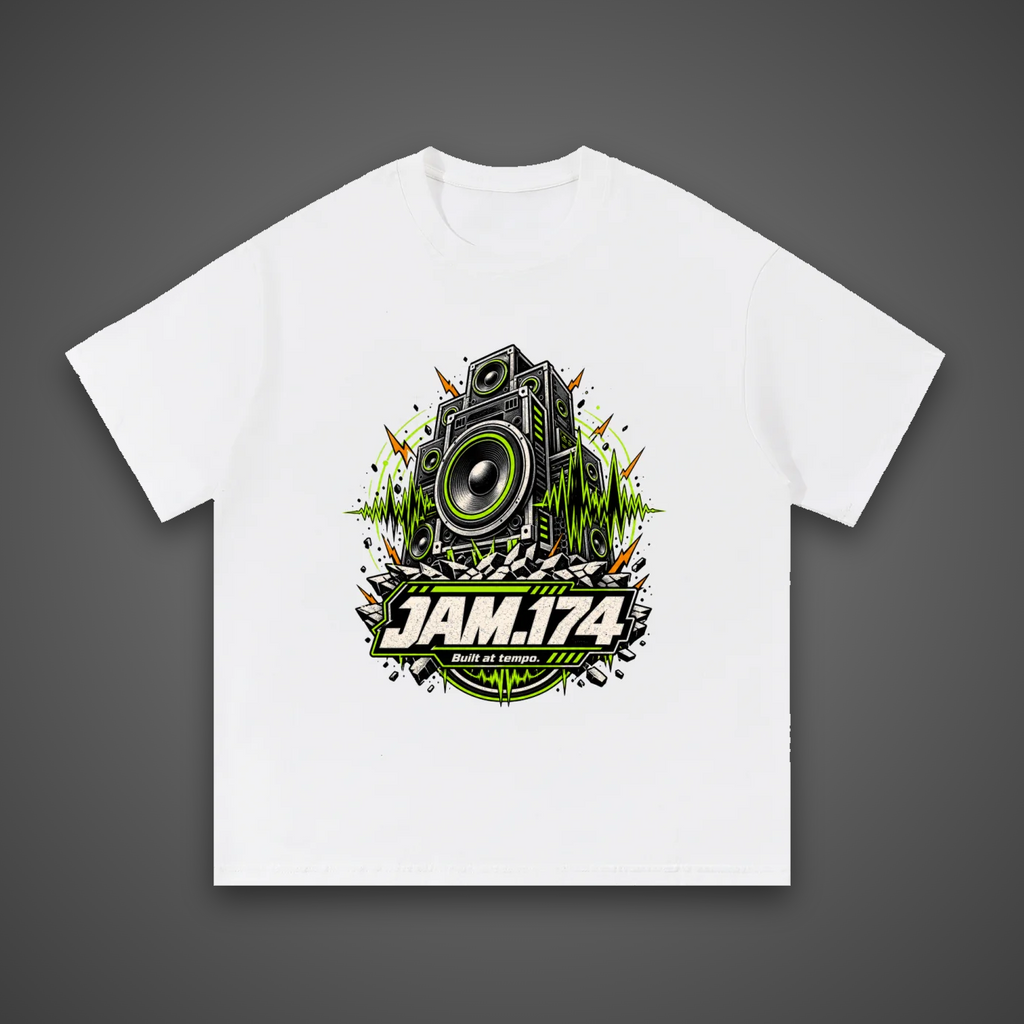 JAM.174 Speaker Halo Tee (White) – Unisex