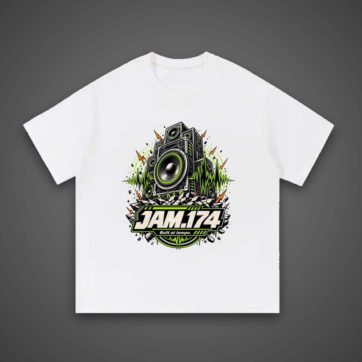 JAM.174 Speaker Halo Tee (White) – Unisex