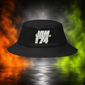 JAM.174 Old School Bucket Hat in black, front view