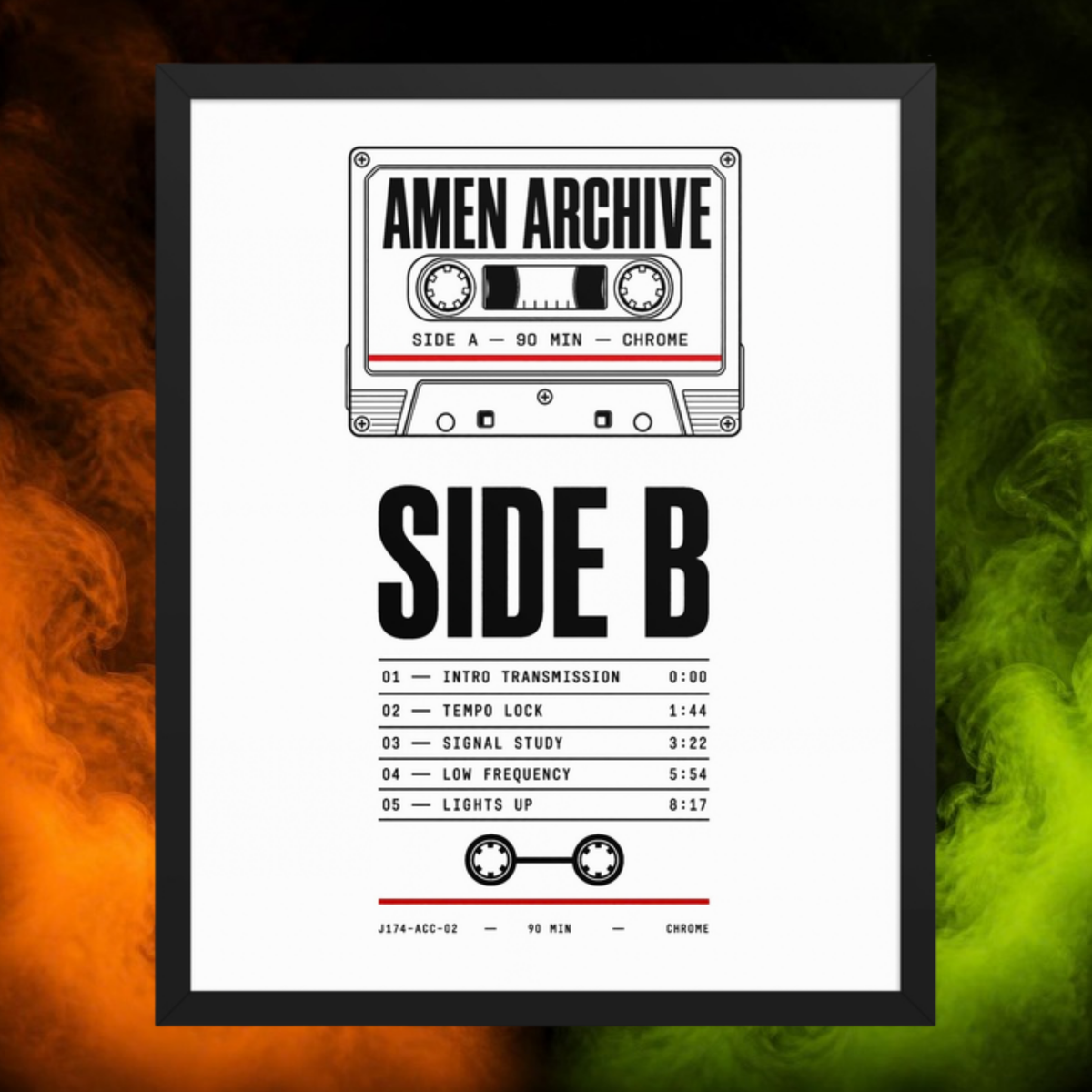 Amen Archive Side B framed poster