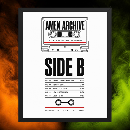 Amen Archive Side B framed poster