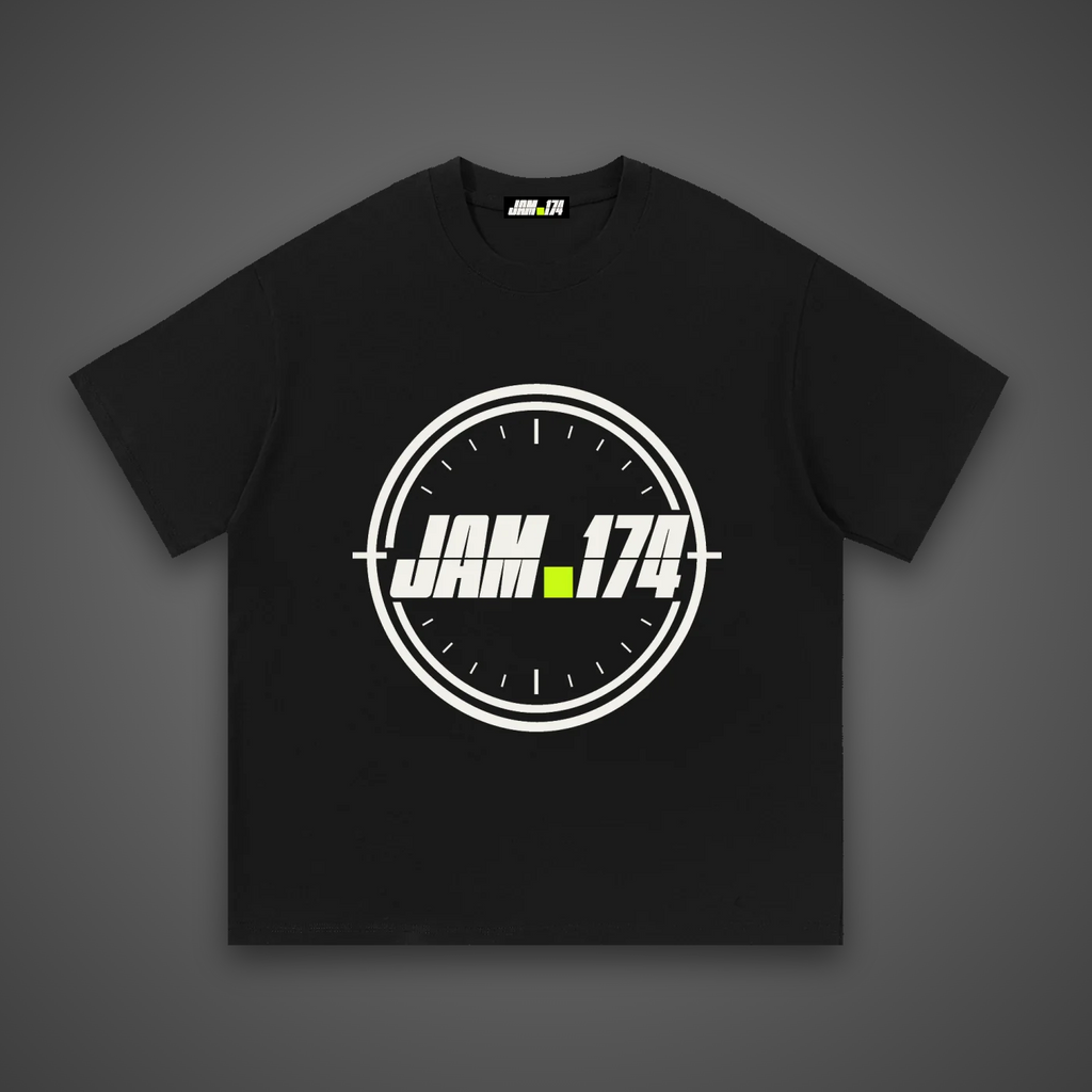 JAM.174 Clock Logo Tee, front view
