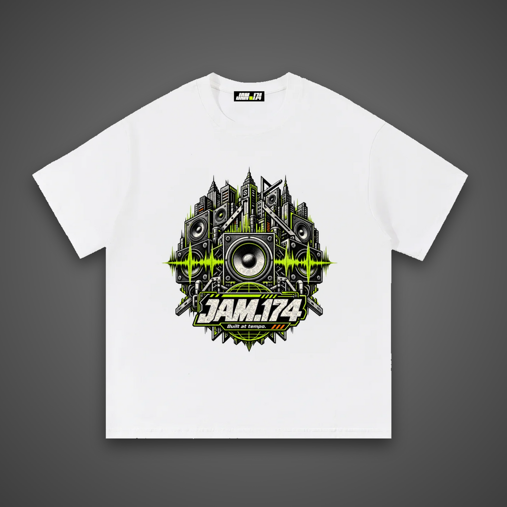 JAM.174 Speaker City Tee (White) – Unisex