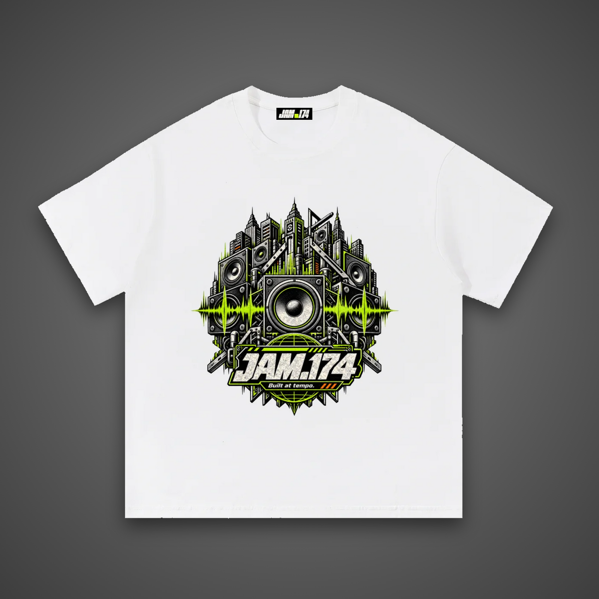 JAM.174 Speaker City Tee (White) – Unisex
