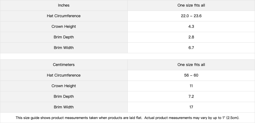 Dad hat size guide, adjustable strap, one size fits most