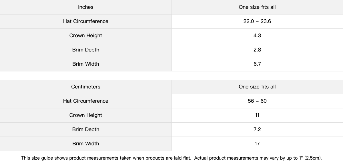 Dad hat size guide, adjustable strap, one size fits most